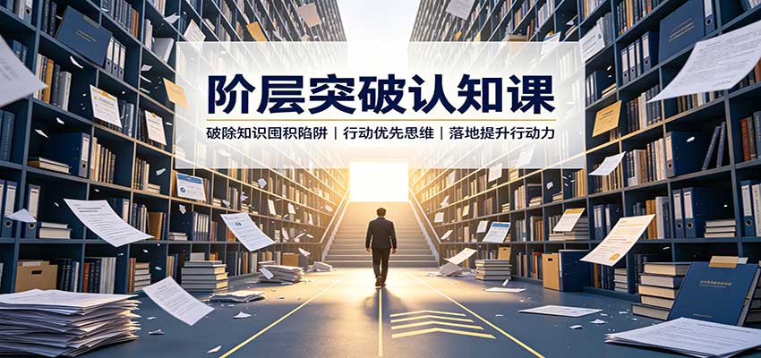 阶层突破认知课：破除知识囤积陷阱，行动优先思维，落地提升行动力-鑫梵淘轻创网