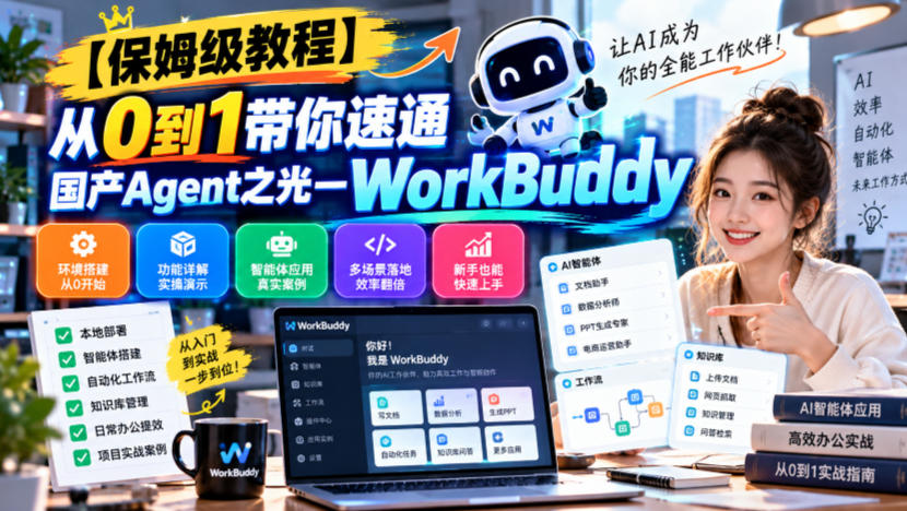【保姆级教程】从0到1带你速通国产Agent之光—WorkBuddy【文档】-鑫梵淘轻创网