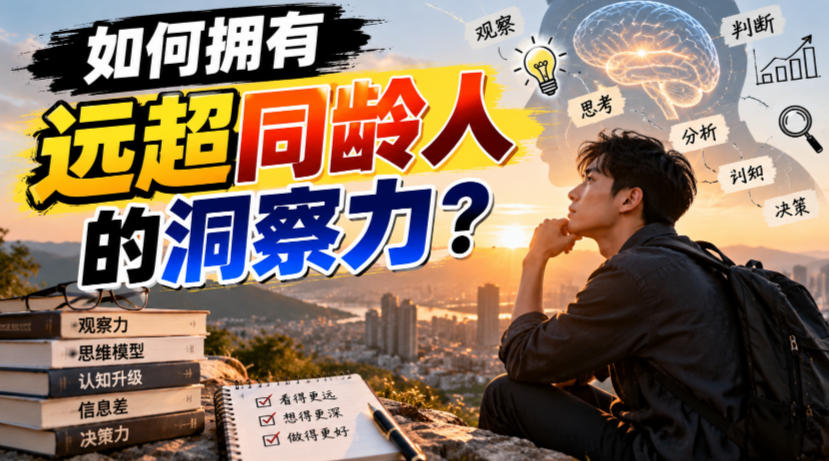 付费文章:如何拥有远超同龄人的洞察力?-鑫梵淘轻创网
