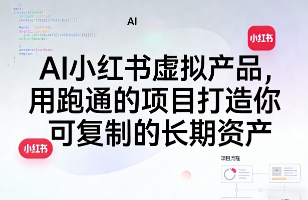 AI小红书虚拟产品，用跑通的项目打造你可复制的长期资产(更新1017)-鑫梵淘轻创网