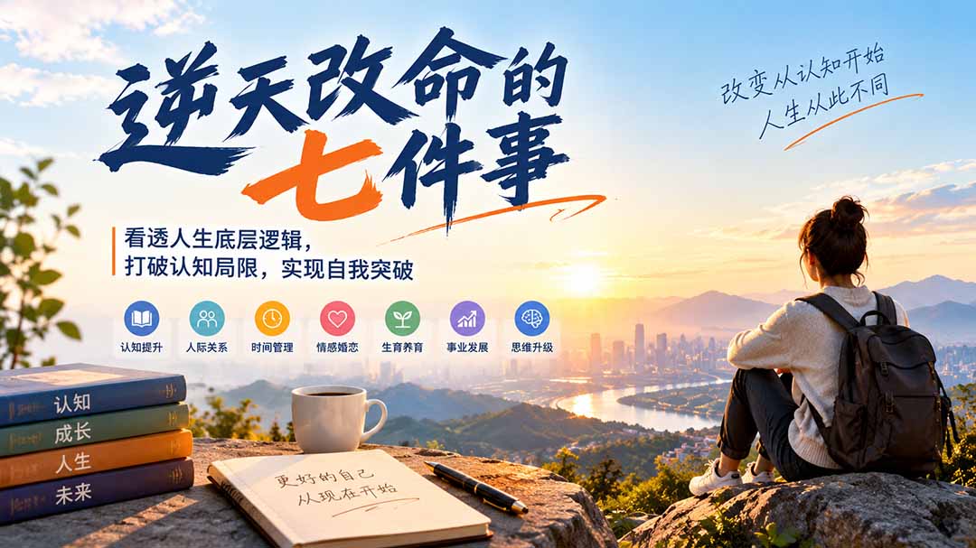 付费文章:逆天改命的七件事,看透人生底层逻辑,打破认知局限,实现自我突破-鑫梵淘轻创网