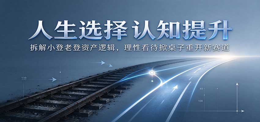 人生选择认知提升：拆解小登老登资产逻辑，理性看待掀桌子重开新赛道-鑫梵淘轻创网
