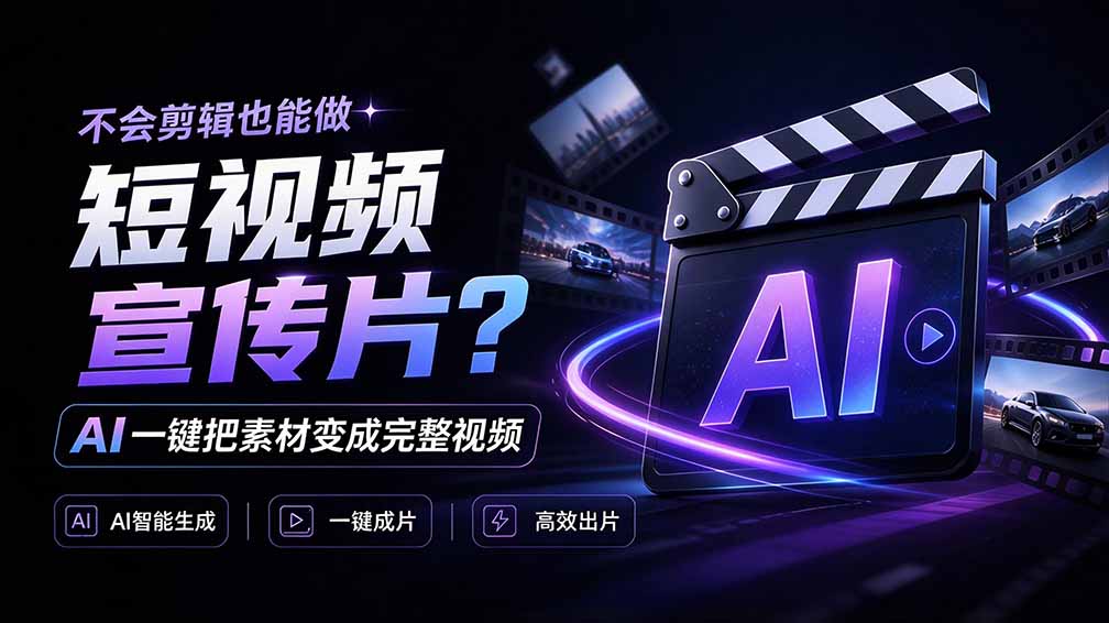 我跪下来了！不会剪辑也能做短视频宣传片？ AI 一键把素材变成完整视频，真是神奇，OpenFilm 超省事-鑫梵淘轻创网